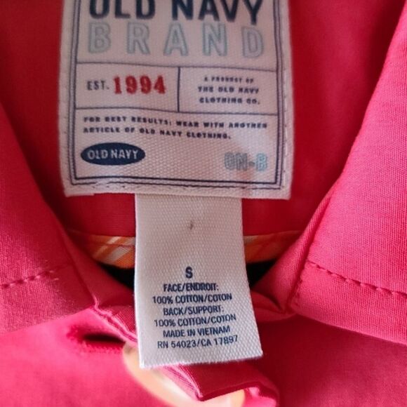 Old Navy Coral Trench Coat Small - Picture 6 of 7